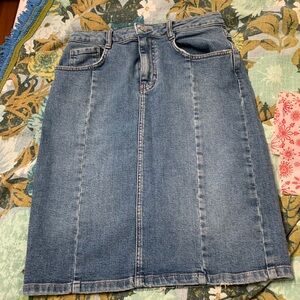 Anthropologie: Pilcro and the Letterpress denim skirt